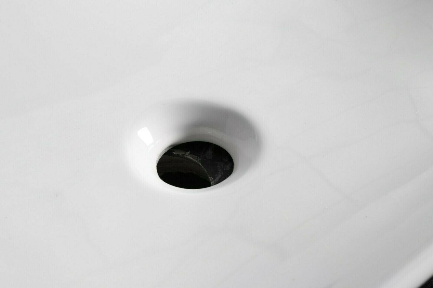 Aufsatzwaschbecken Keramik eckig 58,5x36,5 cm – schmales Waschbecken weiß mit Lotus-Effekt | platzsparend & modernes Design