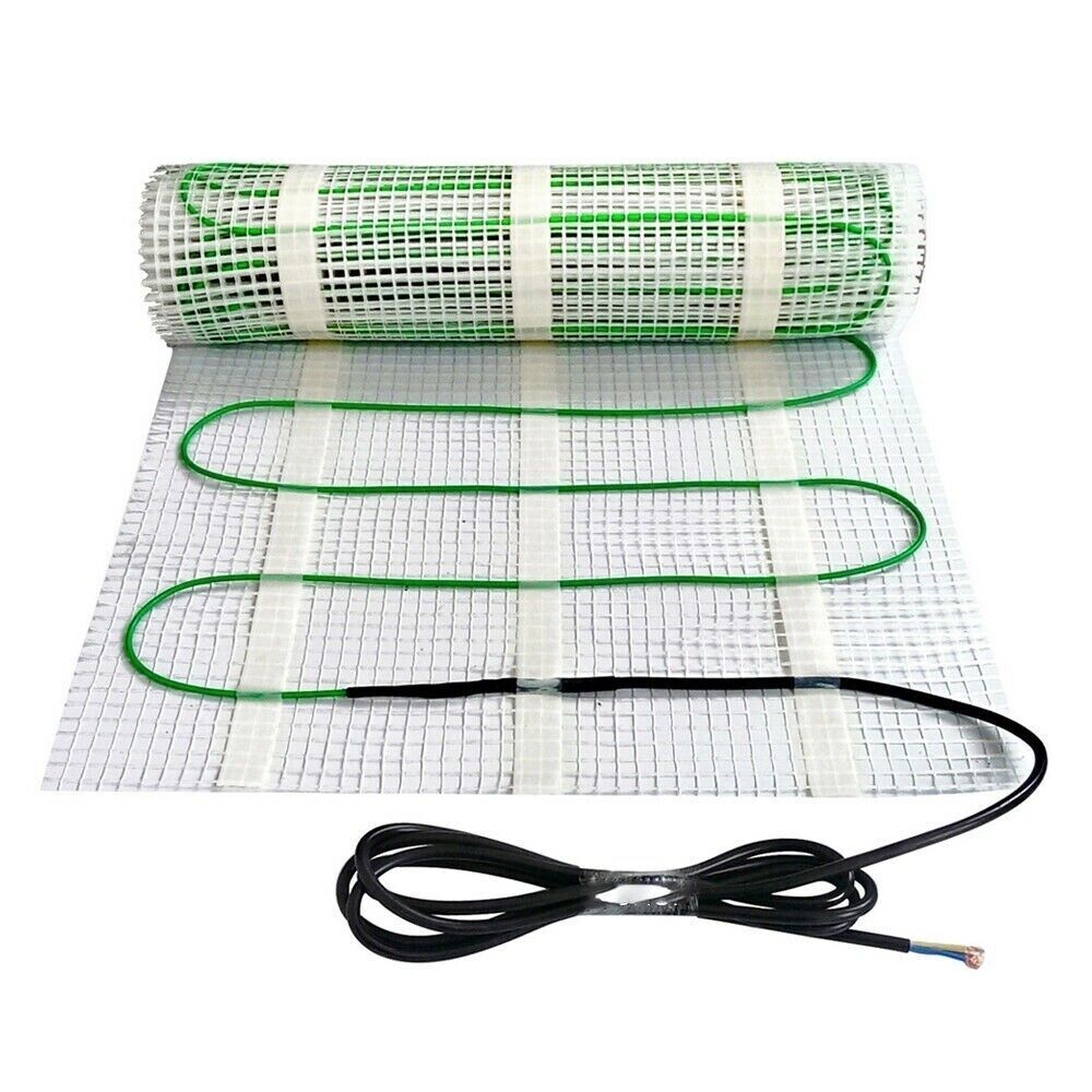 Elektrische Fußbodenheizung 150 Watt/m² – Heizmatte für Bad & Fliesen | Dünnbett-System, einfache Verlegung & gleichmäßige Wärme