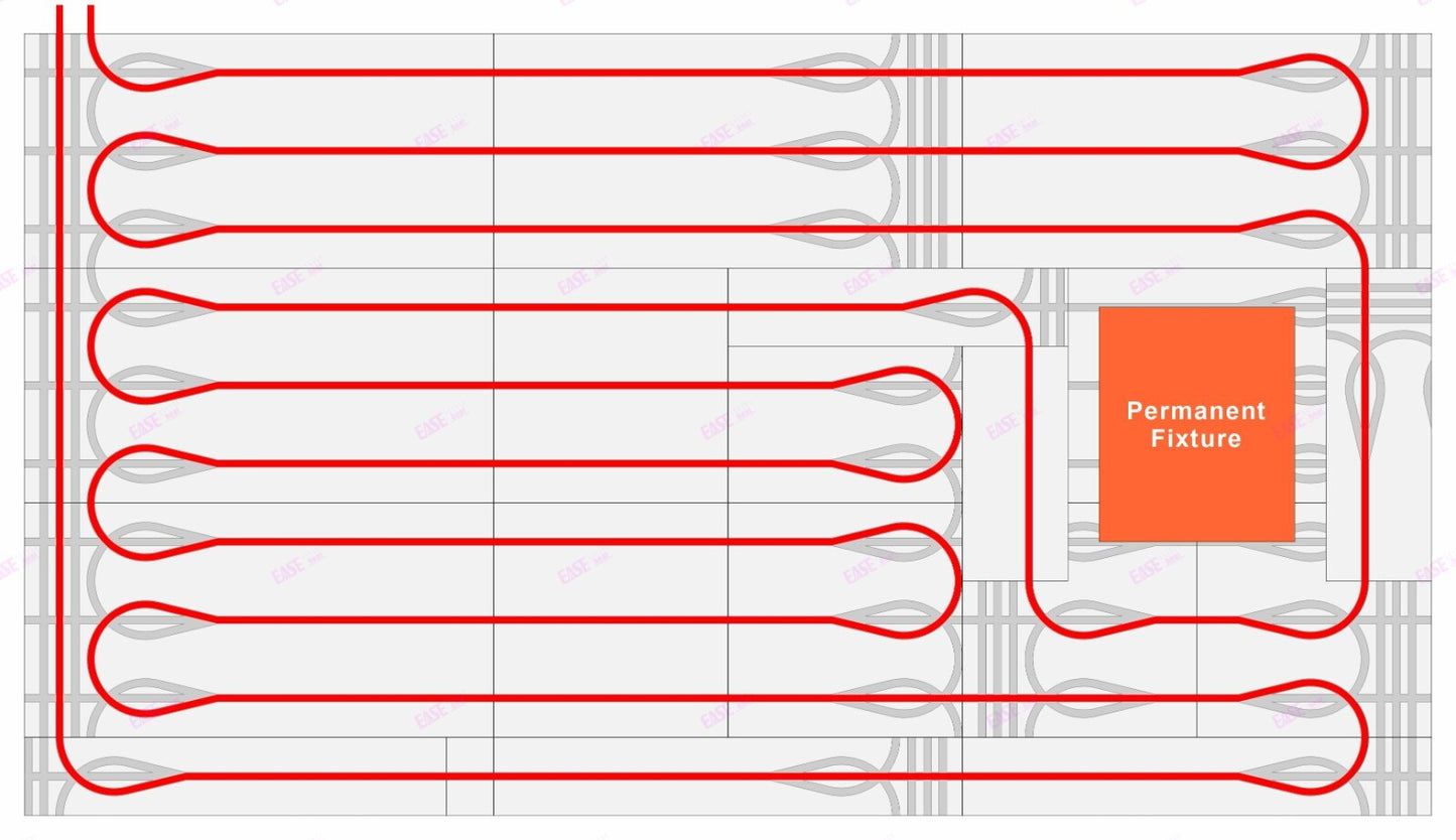 Fußbodenheizungsplatte XPS 120x60 cm – Systemplatte 20/25 mm für Trockenbau Fußbodenheizung | druckfest & wärmedämmend