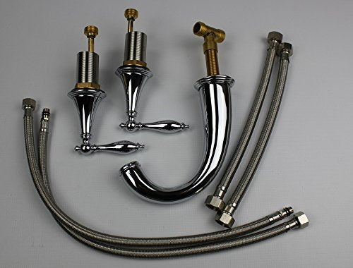 Art-of-Baan® Design Wasserhahn aus verchromtem Messing - hochwertige Badewannen-Armatur