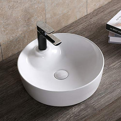 Art-of-Baan® Keramik Aufsatzwaschbecken mit Lotus-Effekt in weiß - 435 x 435 x 130 mm