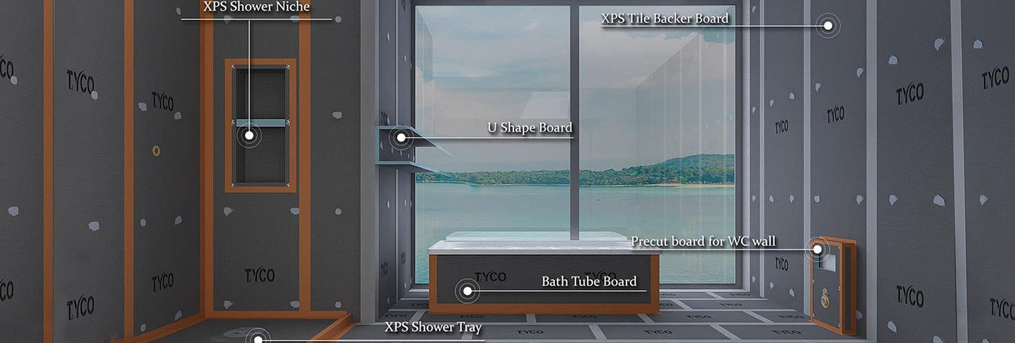 Art-of-Baan® Duschwanne aus Sanitär-Acry inkl. Ablaufgarnitur - befliessbar - 120 x 90 cm