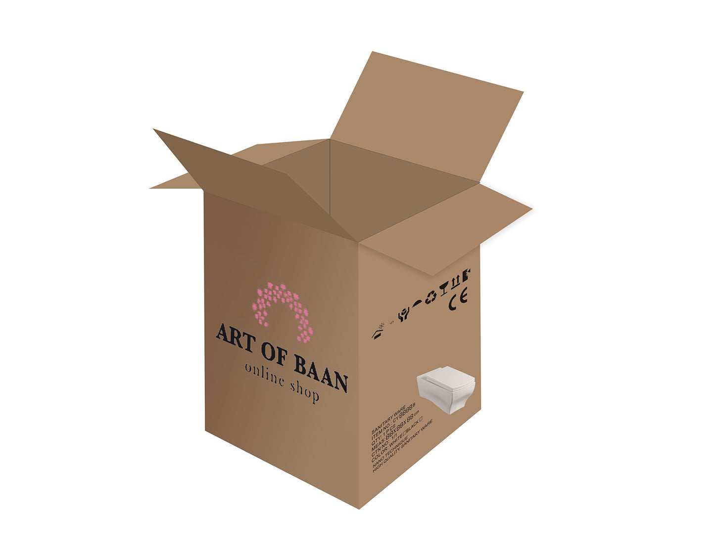 Art-of-Baan® Keramik-Aufsatzwaschbecken I Waschbecken mit Lotus-Effekt I Handwaschbecken in Weiß I DIN Hahnloch & DIN Abfluss I moderne Waschschale I Aufsatzwaschbecken oval I 515 x 400 x 135 mm