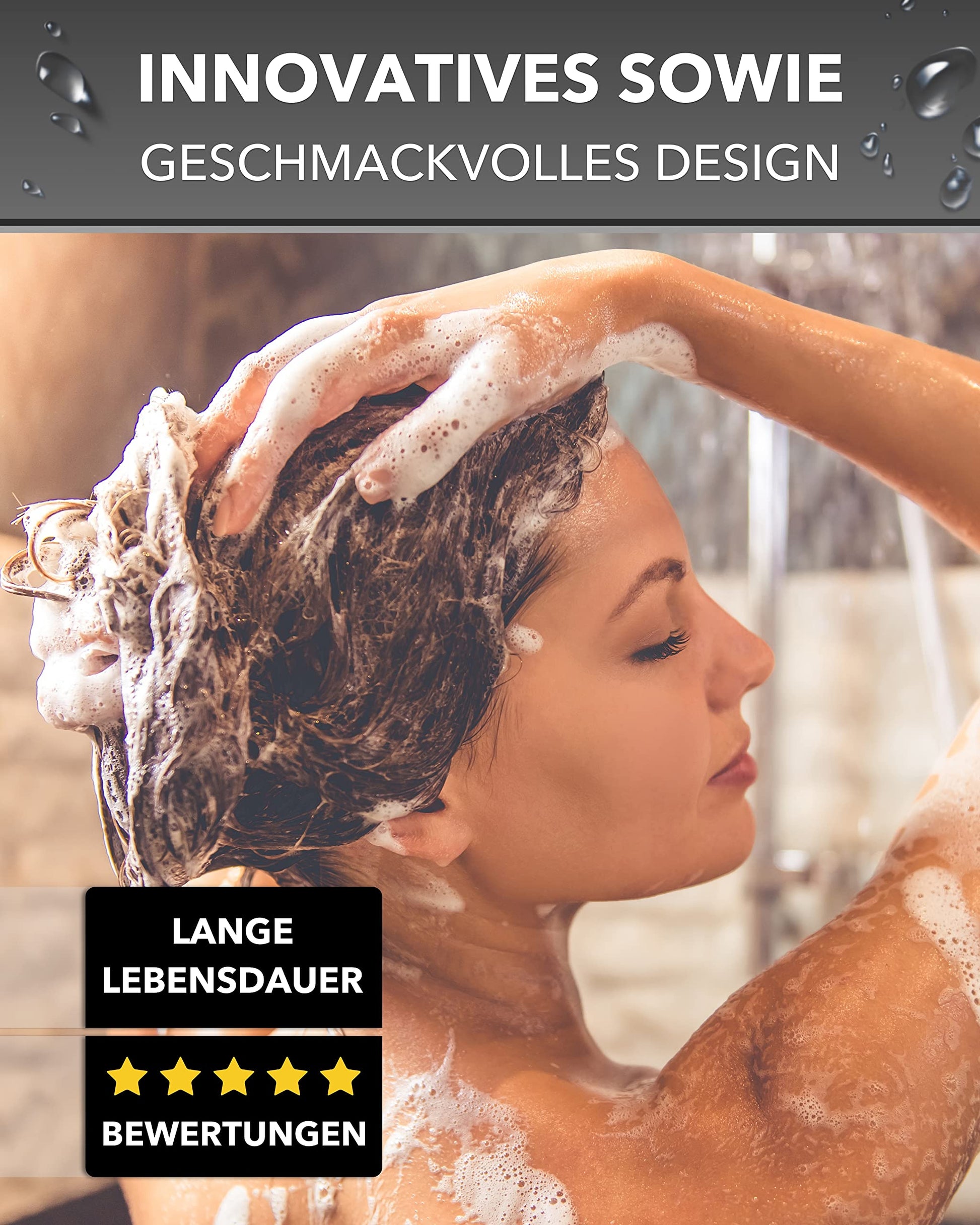 Eine Frau, die duscht