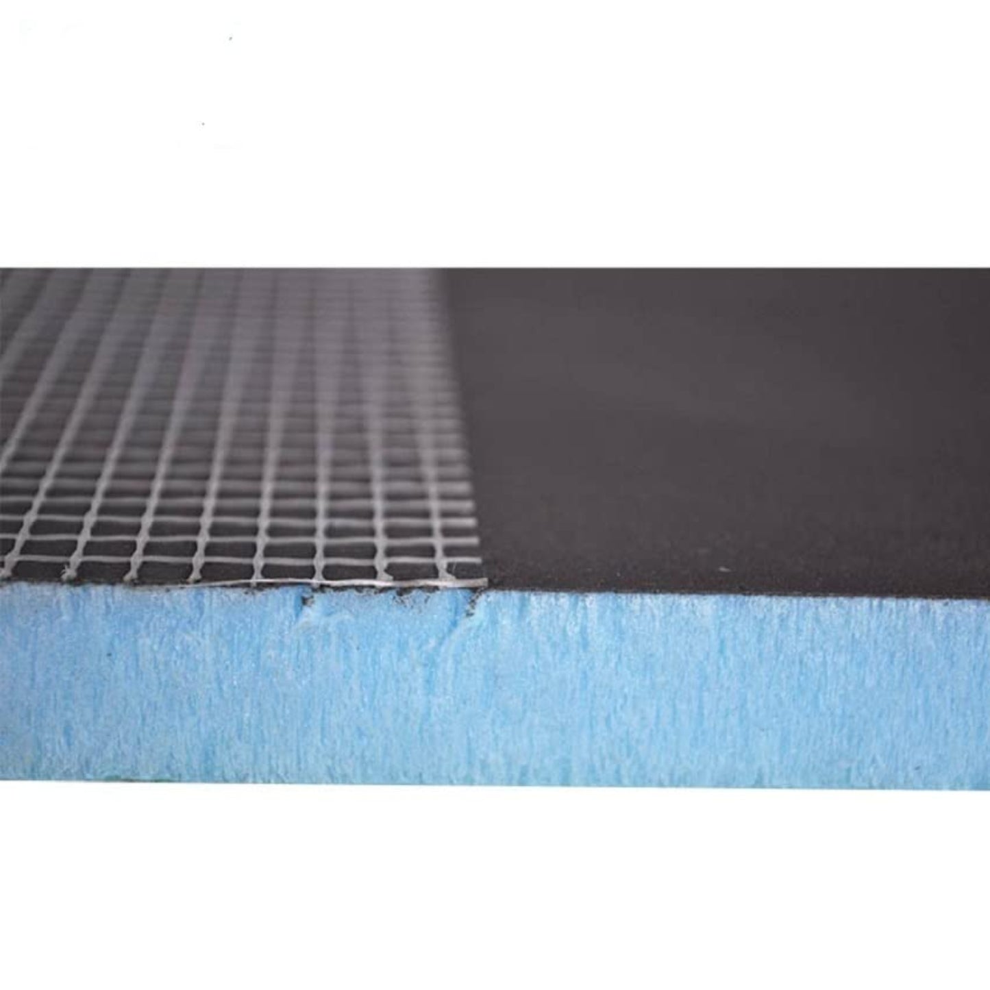 Aufbau XPS Hartschaumplatten mit Gitternetz