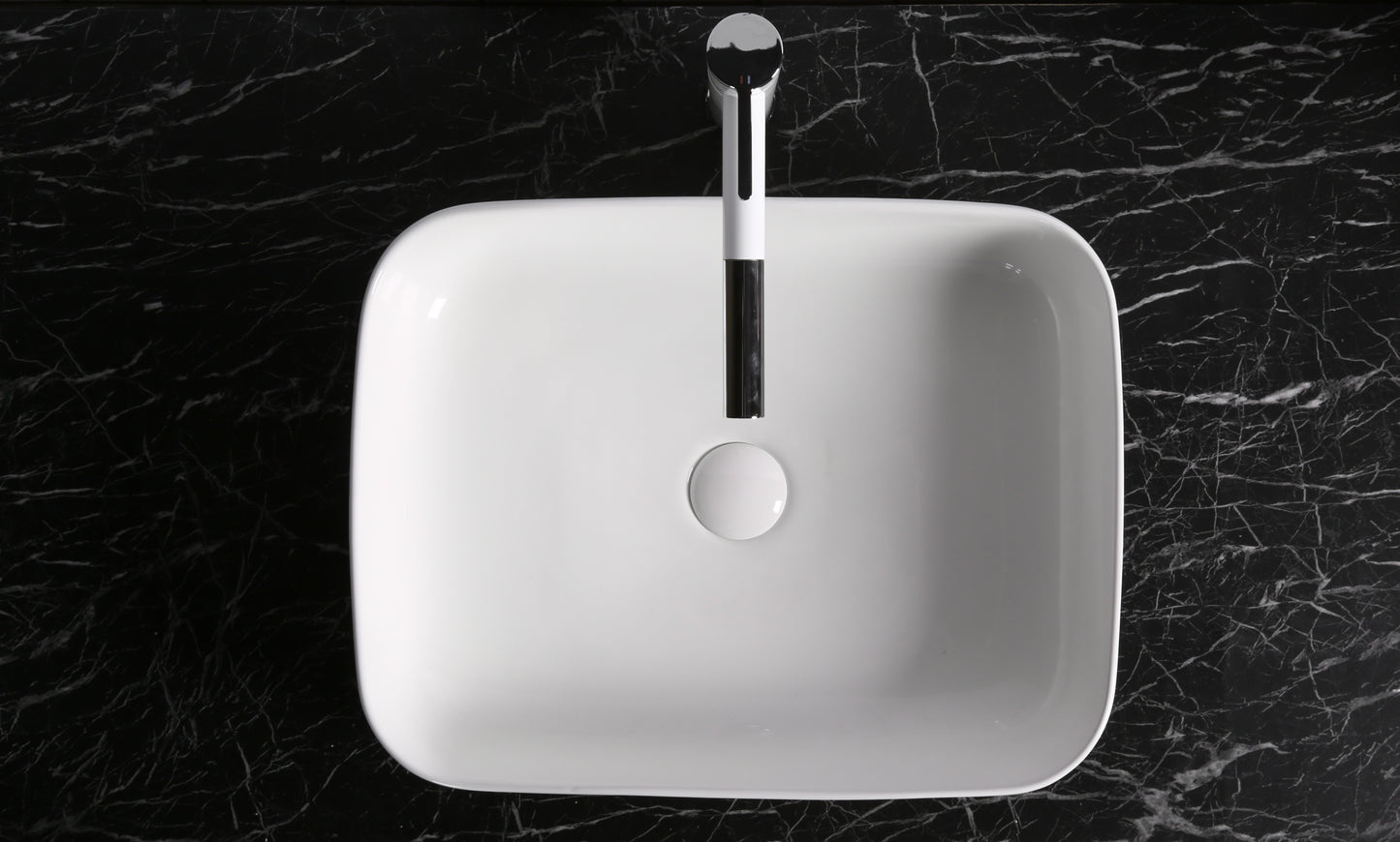 Art-of-Baan® Design Keramik Aufsatzwaschbecken - mit Lotus Effekt - weiß - 515 x 400 x 135