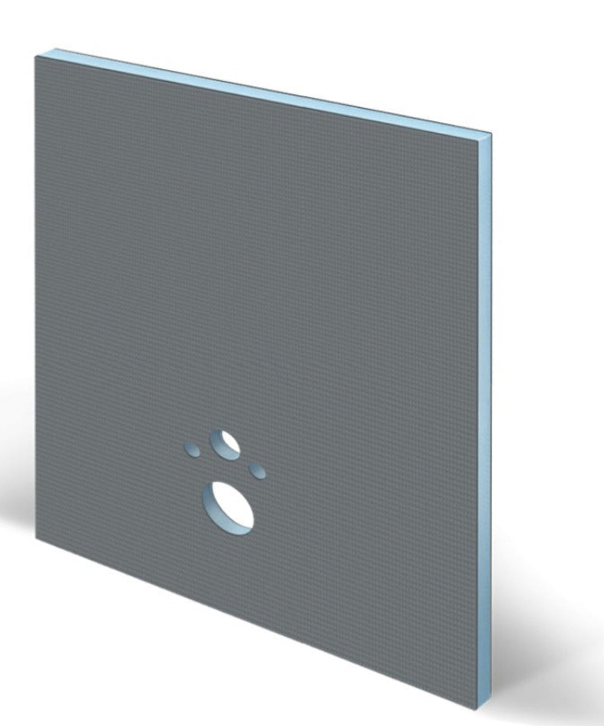 WC-Vorwand-Element 1200 x 600 x 20 mm - vorgebohrte XPS Verbundplatte incl. 3 Seitenplatten