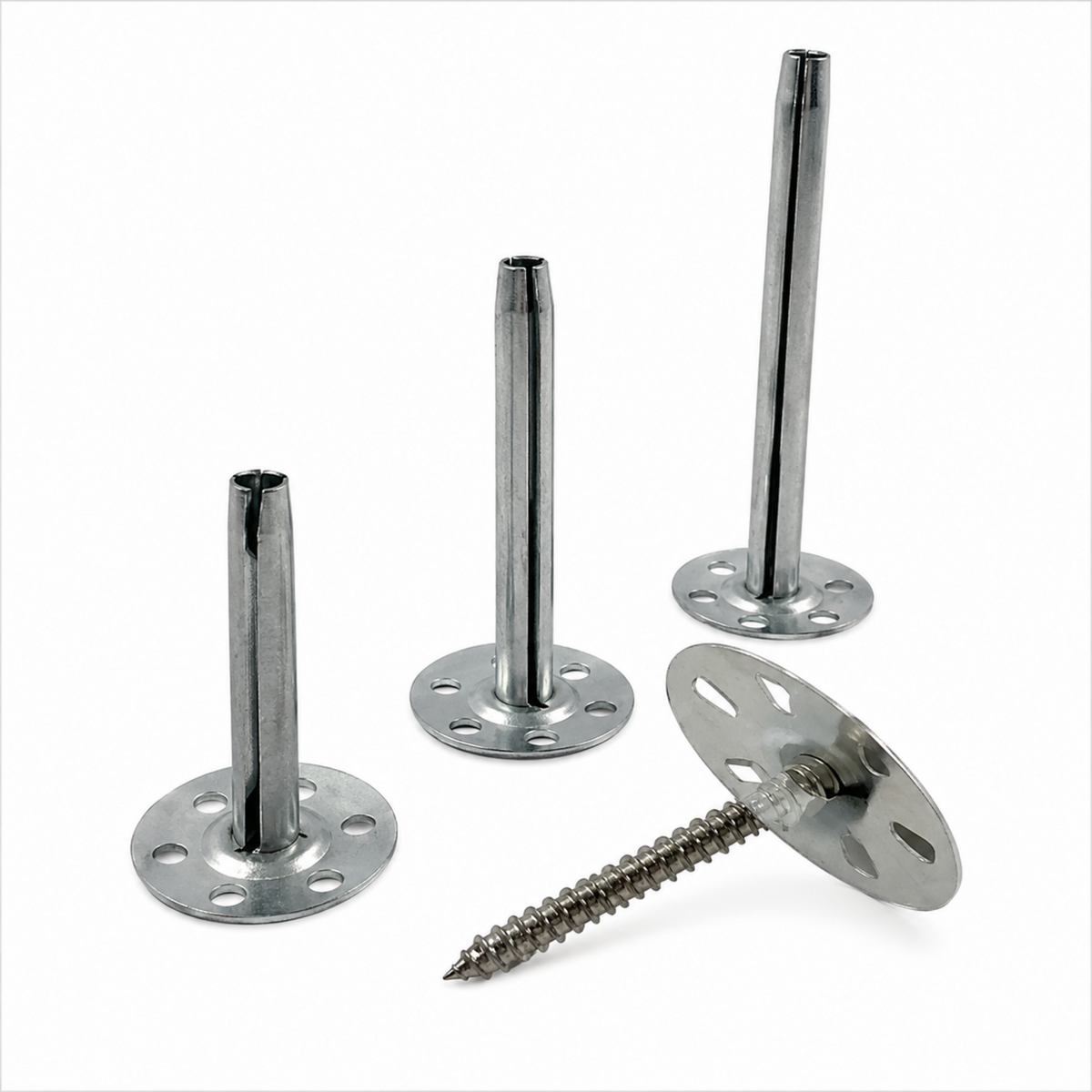 Art of Baan Metall-Dämmstoffdübel mit Dübelteller Ø 8 mm in verschiedenen Längen für XPS-Bauplatten