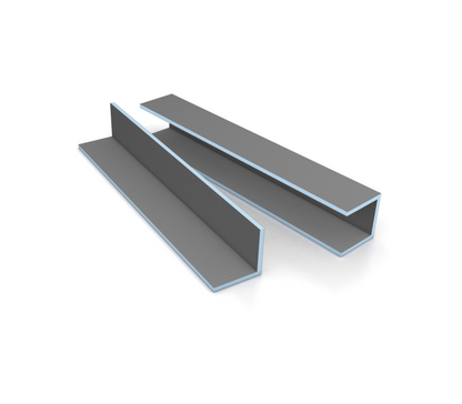 Art of Baan XPS Rohrverkleidung in L-Form und U-Form – Befliesbare Bauplatten-Elemente für Rohre