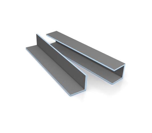 Art of Baan XPS Rohrverkleidung in L-Form und U-Form – Befliesbare Bauplatten-Elemente für Rohre