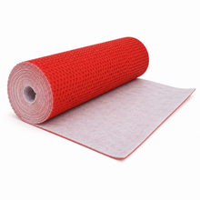 Rote Entkopplungsmatte 3 mm als Rolle mit sichtbarem PP-Vlies