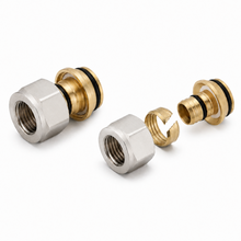 Eurokonus Klemmverschraubung 3/4 Zoll für 16x2 mm Verbundrohr passend für Heizkreisverteiler und Fußbodenheizung